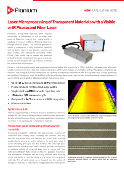 Laser Microprocessing of Transparent Materials