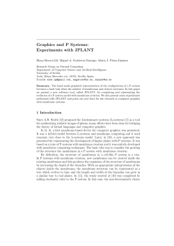 Graphics and P Systems: Experiments with JPLANT