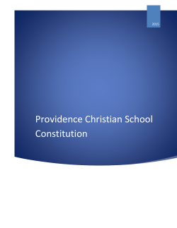 School Constitution - Providence Christian School | Cape Coral, FL