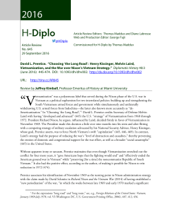 H-Diplo Article Review 645 - H-Net