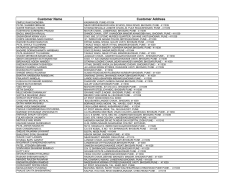 Customer Name Customer Address