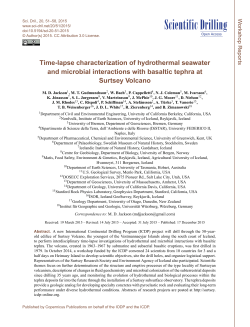 Time-lapse characterization of hydrothermal seawater and microbial