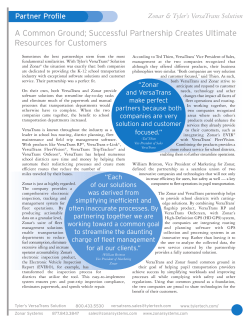 Learn more about Zonar and VersaTrans