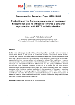 Evaluation of the frequency response of consumer headphones and
