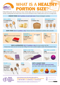 what is a healthy portion size?