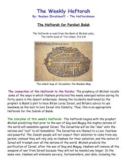 38-Haftorahman for Parashat Balak 5773