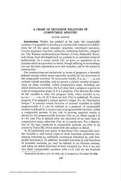 a chain of inclusion relations in computable analysis 539