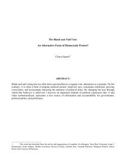 The Blank and Null Vote: An Alternative Form of Democratic Protest?