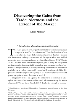 Discovering the Gains from Trade: Alertness and the