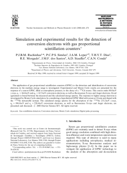 Simulation and experimental results for the detection