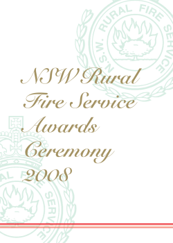 2008 St Florian`s Day Internal Bravery and Service Awards