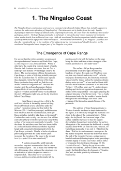 The Emergence of Cape Range