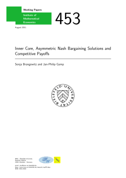 Inner Core, Asymmetric Nash Bargaining Solutions and Competitive