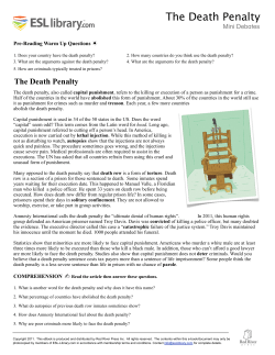 The Death Penalty