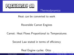 Lecture 7: Increasing Entropy