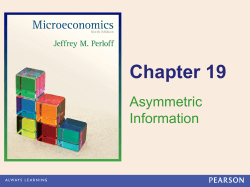 Asymmetric Information