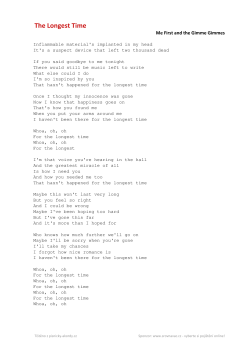 Me First and the Gimme Gimmes The Longest Time