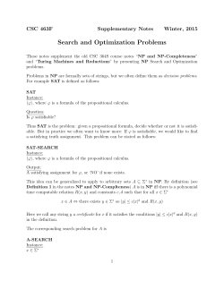 Search and Optimization Problems