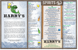 Menu - Harry`s Oyster Bar