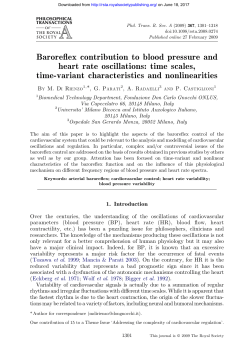 Baroreflex contribution to blood pressure and heart rate oscillations