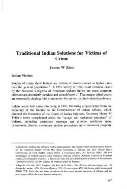 Traditional Indian Solutions for Victims of Crime