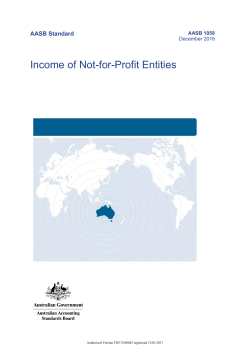 Income of Not-for-Profit Entities