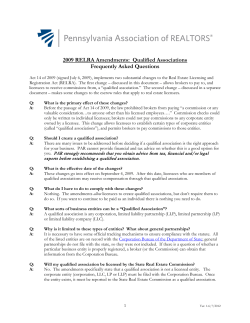 Qualified Associations FAQ