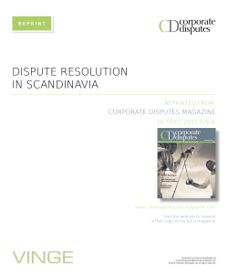 dispute resolution in scandinavia