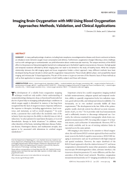Imaging Brain Oxygenation with MRI Using Blood Oxygenation
