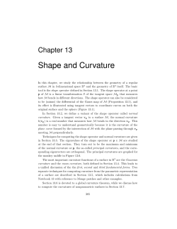 Shape and Curvature
