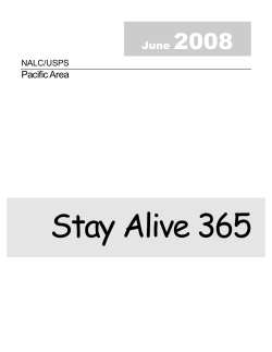Stay Alive 365 - NALC Bay Area