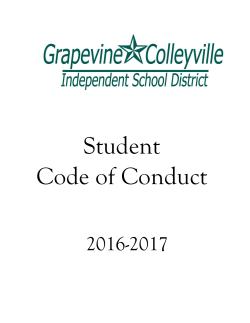 Student Code of Conduct