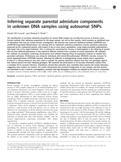 Inferring separate parental admixture components in
