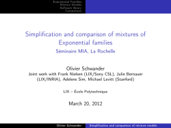Simplification and comparison of mixtures of Exponential families
