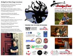 Newport BridgeFest Printable Pocket Schedule