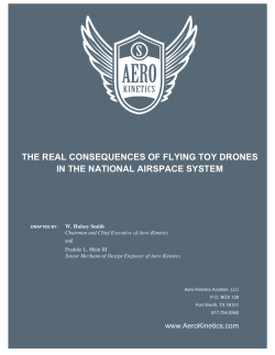 Aerokinetics study on Toy drones