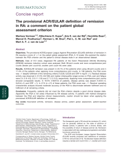 Concise report - Ziekenhuisgroep Twente