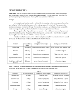 ACT SAMPLE SCIENCE TEST 14