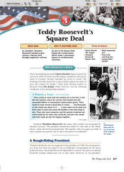 Teddy Roosevelt`s Square Deal