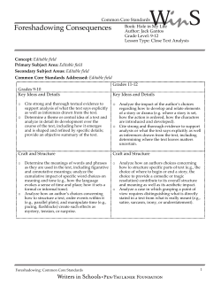 Hole in My Life - Foreshadowing