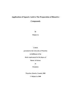 Meijun Lu - UWSpace - University of Waterloo