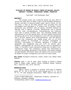 Evaluation of herbicidal potential of culture filtrates of aspergilii