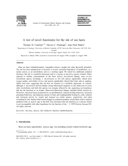 A test of novel function(s) for the ink of sea hares
