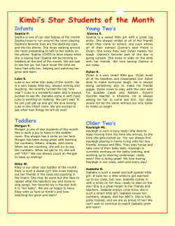 Kimbi`s Star Students of the Month