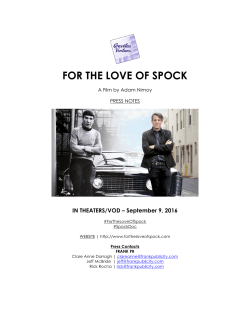 for the love of spock - The Film Collaborative