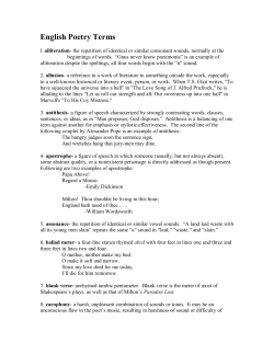 English Poetry Terms - hrsbstaff.ednet.ns.ca