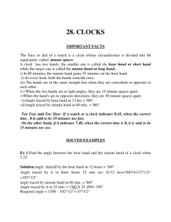 28. CLOCKS