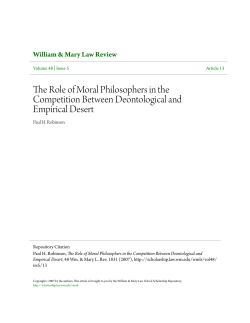 The Role of Moral Philosophers in the Competition Between