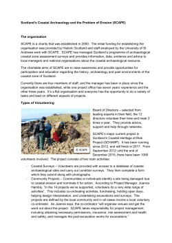 Scotland`s Coastal Archaeology and the Problem of Erosion