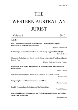 the western australian jurist